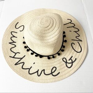 Venus Sunshine & Chill Sequin Straw Hat One Size